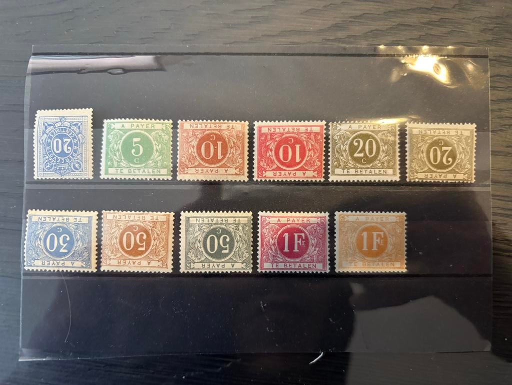Taxzegels postfris en ongebruikt, Ophalen