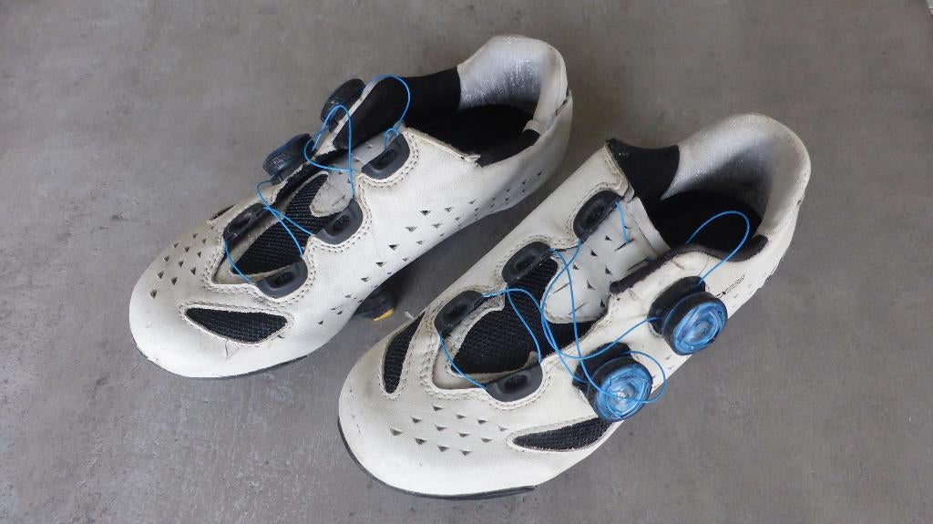 Fietsschoenen Lake CX238 wit 36, Fietsen en Brommers, Schoenen, Kinderen, Ophalen of Verzenden, Zo goed als nieuw