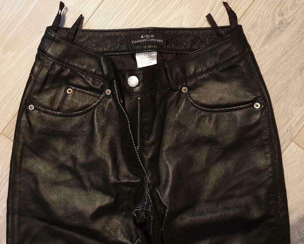 Pantalon noir en cuir véritable, Vêtements | Femmes, FashionConcept, Enlèvement ou Envoi, Taille 36 (S), Comme neuf