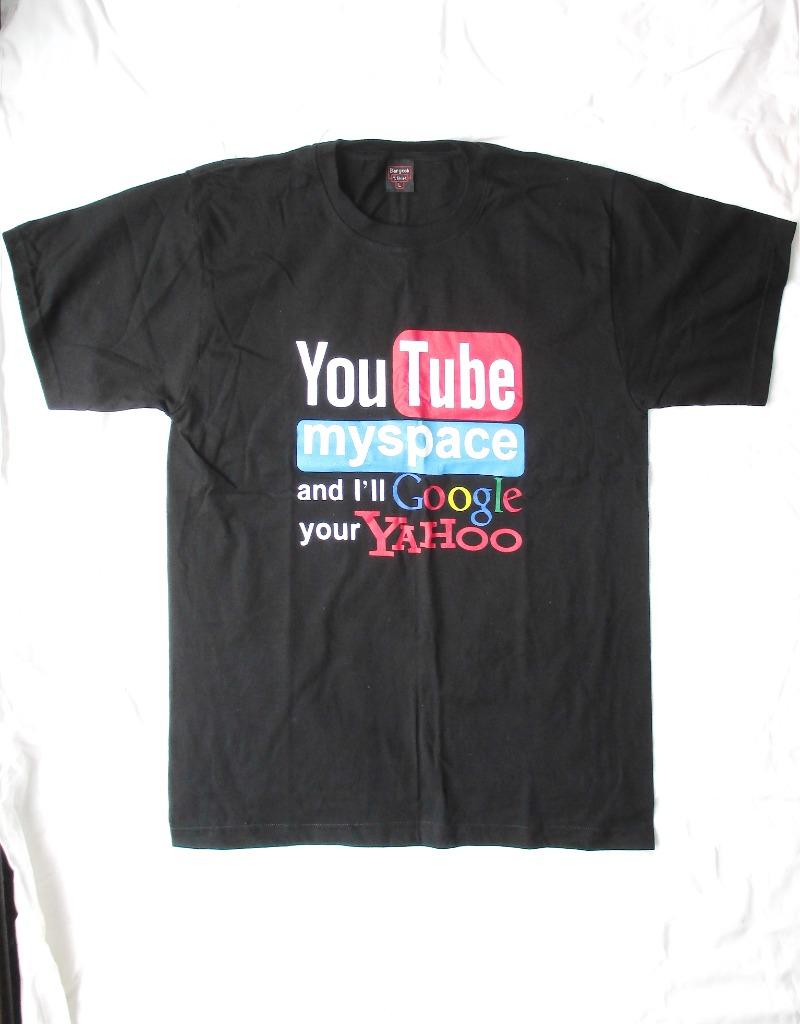 Yahoo T-shirt  F12, Enlèvement ou Envoi, Neuf, Taille 48/50 (M), Noir