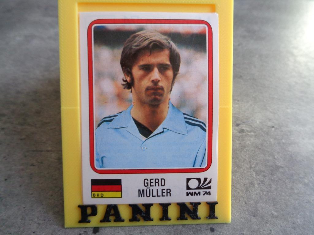 PANINI  AUTOCOLLANT DE FOOTBALL GERD MULLER  RÉPLIQUE AVANT , Enlèvement ou Envoi, Autocollant