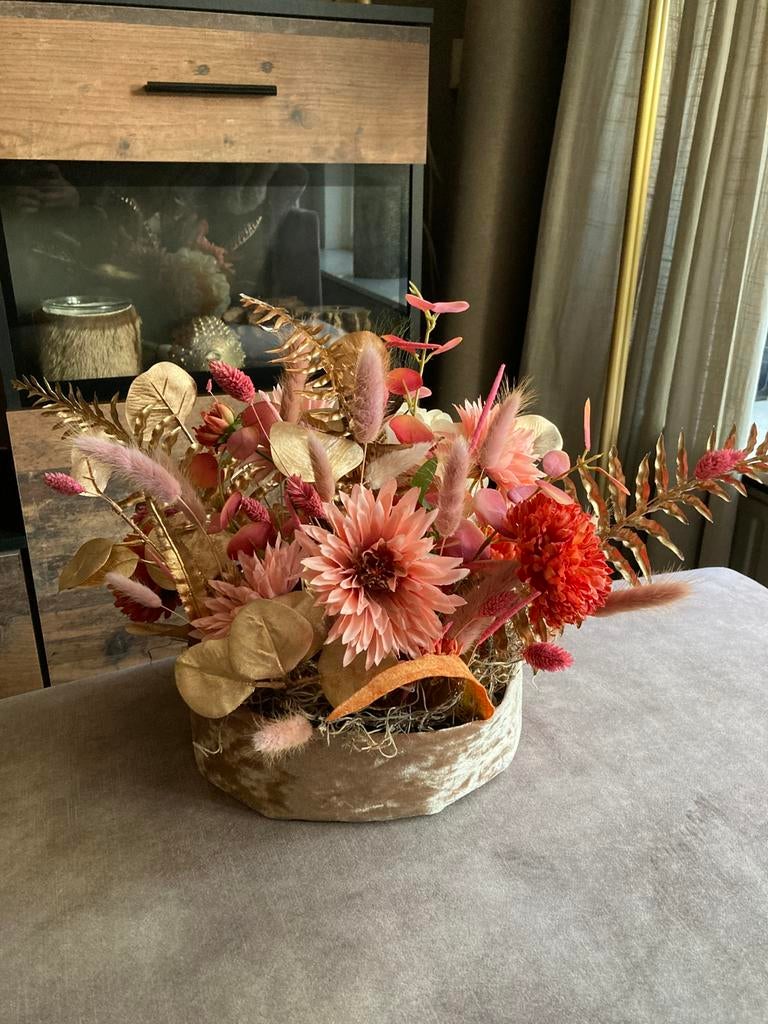 Zijden Bloemen Taartje Floral Chique ByJ&S🤍, Ophalen of Verzenden, Nieuw, Binnen