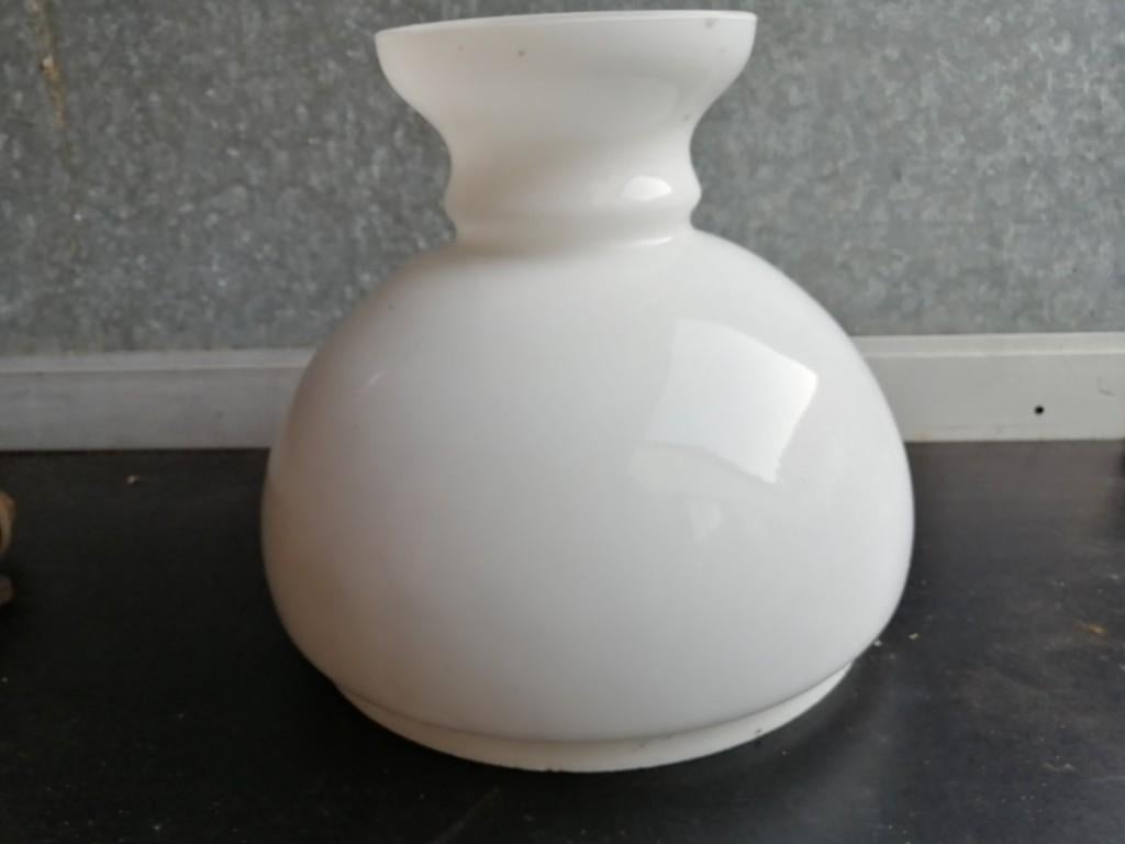 Lampekap opaline, Ophalen, Zo goed als nieuw, Wit