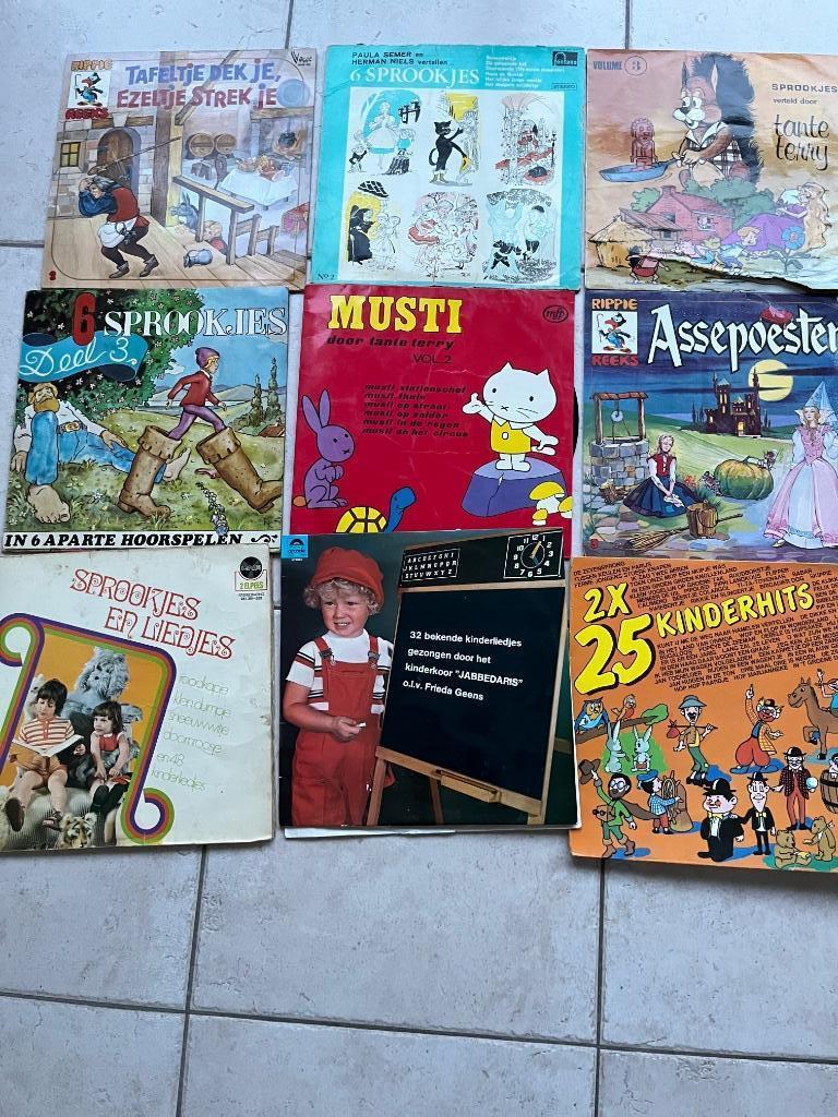 LP sprookjes en liedjes 9 elpee s, Ophalen, Gebruikt, Kinderen en Jeugd
