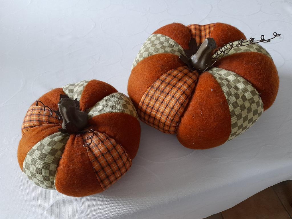 woonaccessoires stoffen pompoenen., Ophalen of Verzenden, Zo goed als nieuw, Rond, Overige materialen