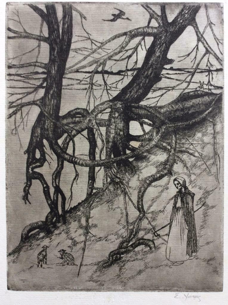 Eugeen Yoors (Antwerpen, 1879 – Berchem, 1975) Jonkvrouw, Antiek en Kunst, Ophalen of Verzenden