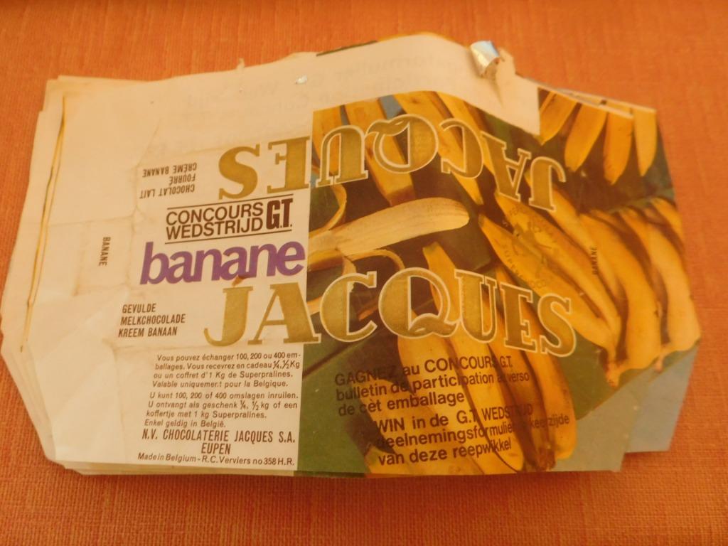 11 emballages chocolat Jacques banane, Collections, Marques & Objets publicitaires, Enlèvement ou Envoi, Utilisé, Emballage