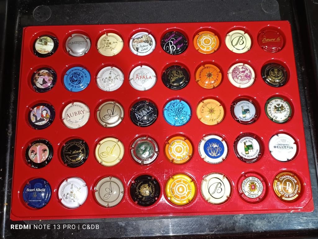 Collection de 795 capsules muselets de champagne, Ophalen
