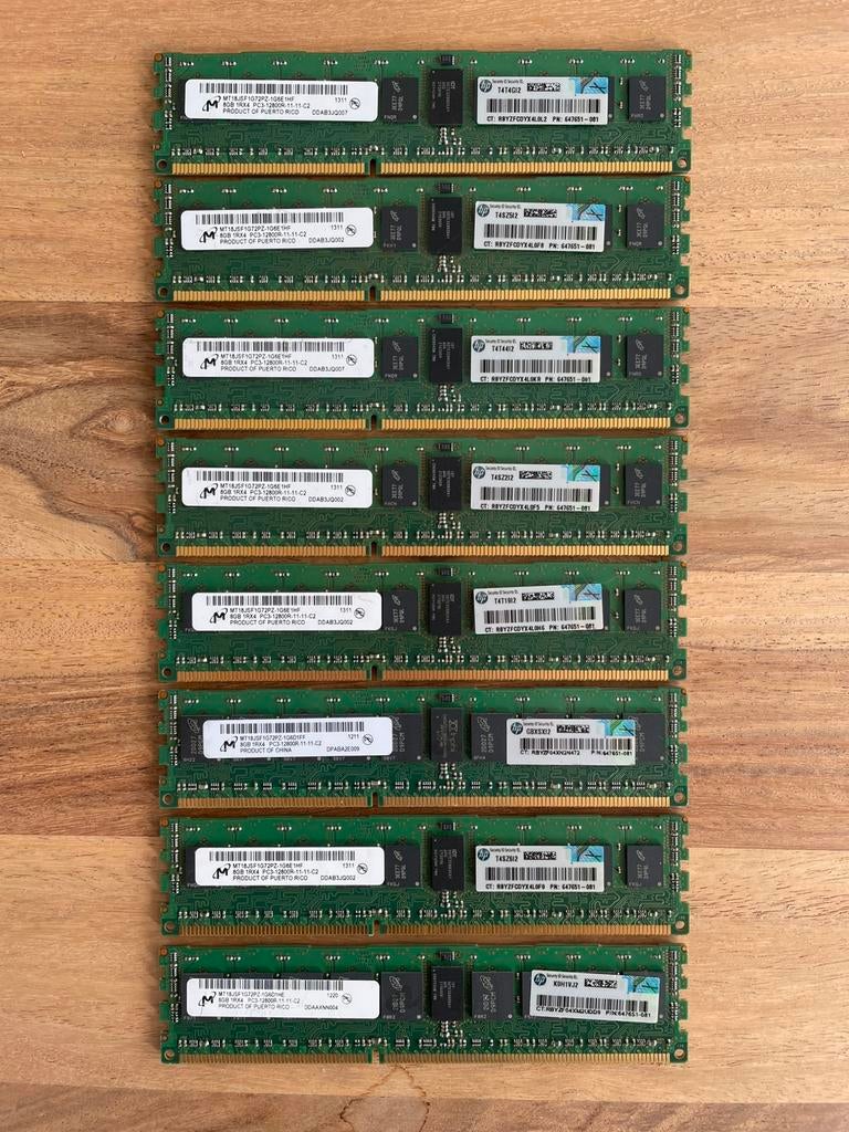 DDR3 RAM 8GB (server), Enlèvement, Comme neuf, DDR3, Serveur