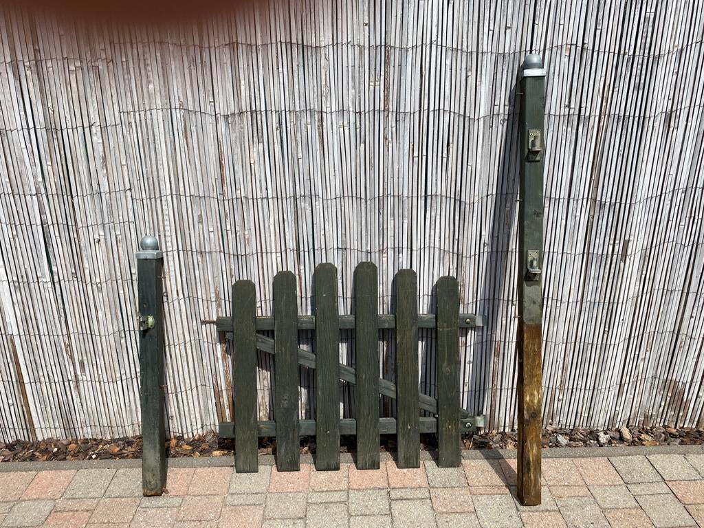 Tuinhekje hout, Enlèvement, Utilisé, Bois, Porte du jardin