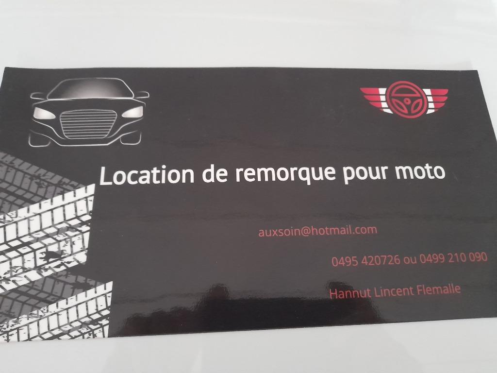 Remorque moto 1ou2 motos ou quad ou scooter ( LOCATION)