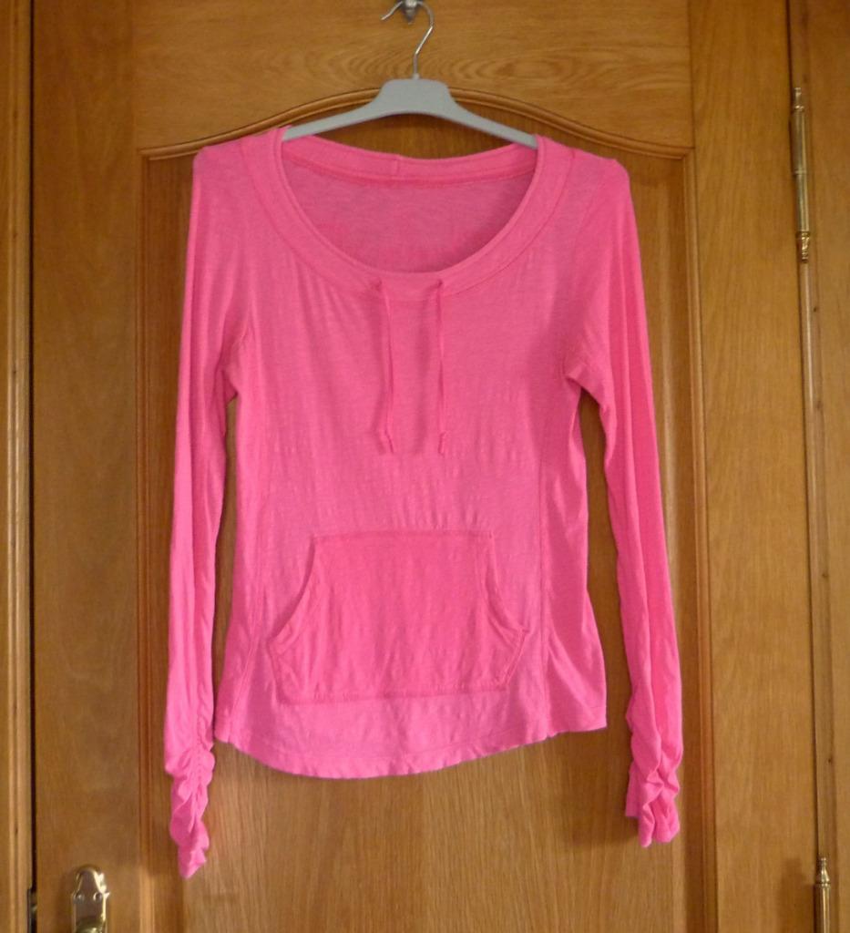 Fluo fuchsia roze shirt met lange mouwen van H&M Maat XS, Kleding | Dames, Ophalen of Verzenden, Maat 34 (XS) of kleiner, Roze