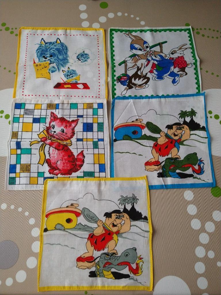 10 vintage / retro kinderzakdoeken, Ophalen
