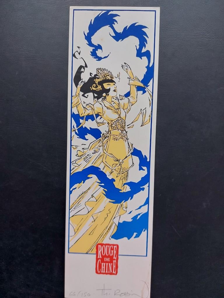 Rouge de Chine ex libris numéroté 66/150 signé Th.ROBIN TBE, Enlèvement ou Envoi