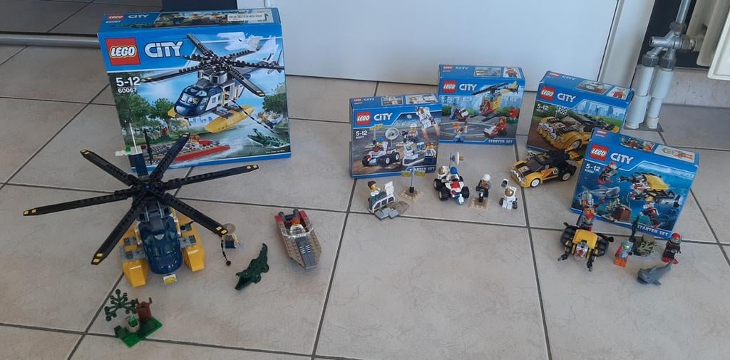 5 sets LEGO CITY (als geheel of per stuk) (zie foto's), Ophalen of Verzenden, Zo goed als nieuw, Complete set, Lego