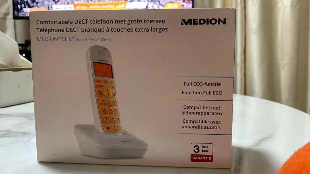 Telephone DECT pratique à touches extra larges., Enlèvement, Neuf
