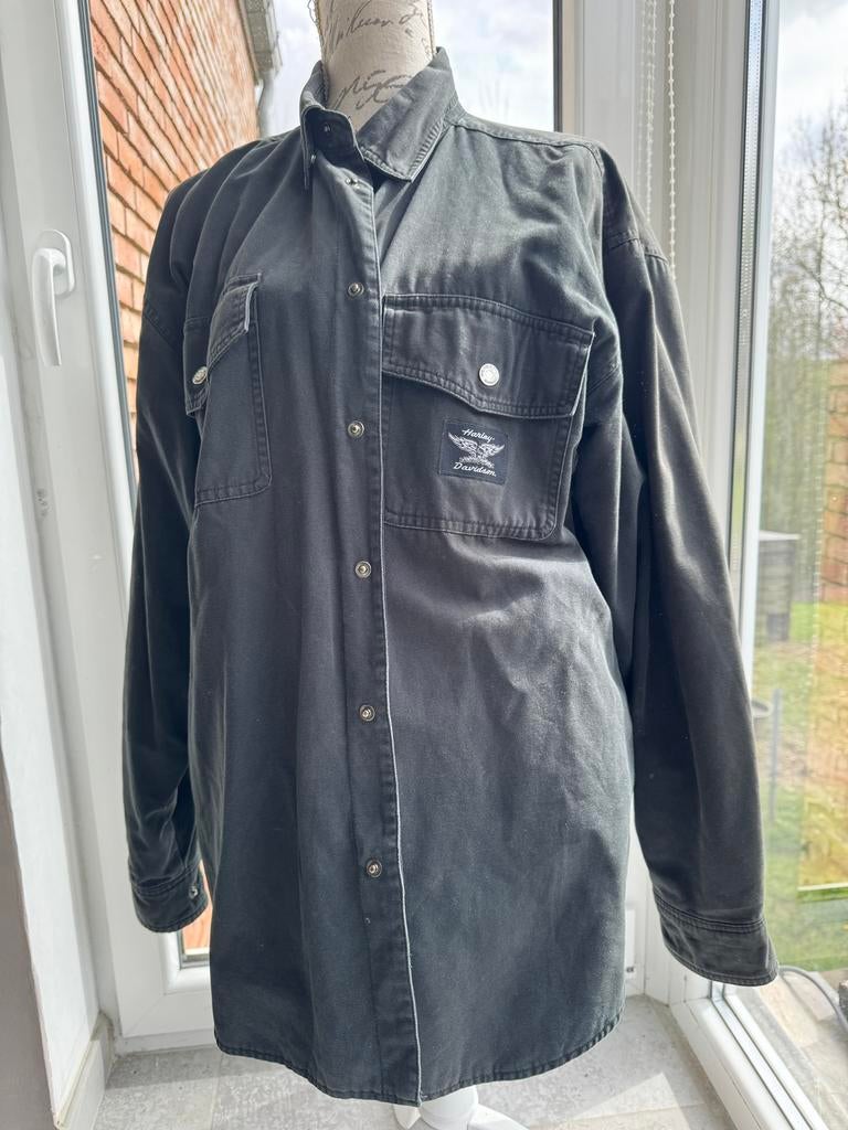 Veste chemise épaisse tissus Harley original taille XL, Motos