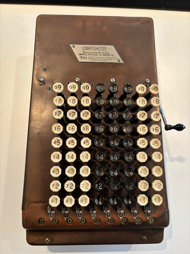 Comptometer model F, Ophalen