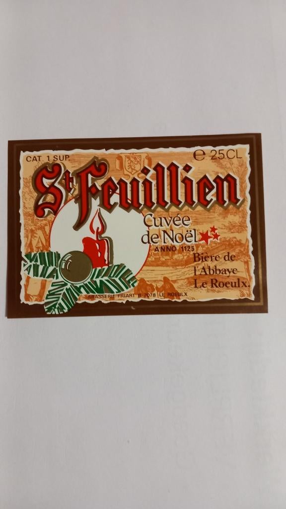 St Feuillien, étiquette (112), Collections, Enlèvement ou Envoi, Comme neuf