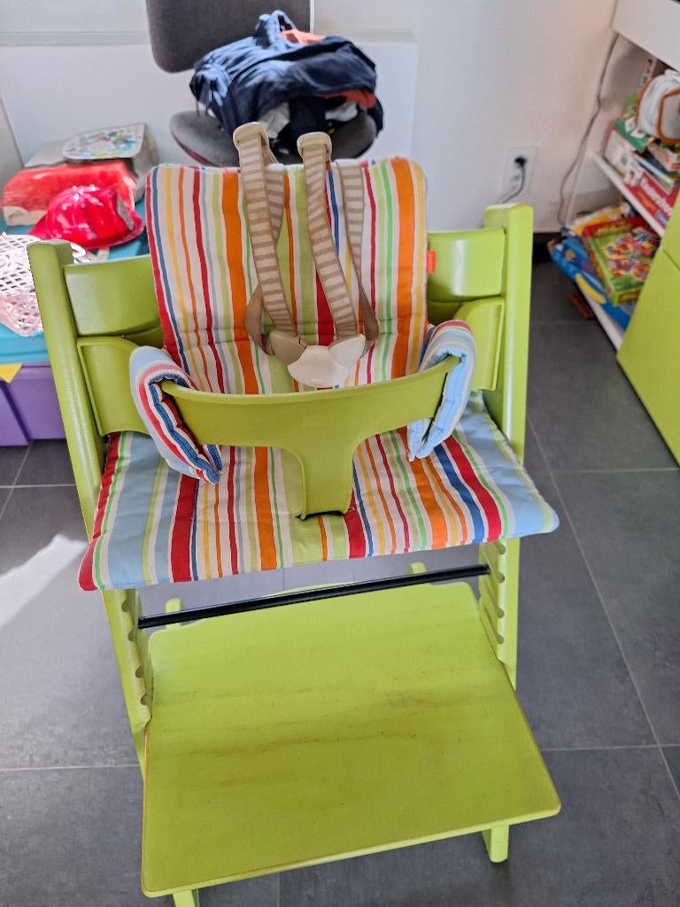 Stokke Tripp Trapp, Kinderen en Baby's, Kinderstoelen, Ophalen, Zo goed als nieuw, Meegroeistoel, Gordel(s)