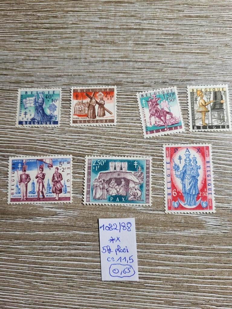 Belgie 1082/88, Enlèvement ou Envoi, Non oblitéré, Neuf