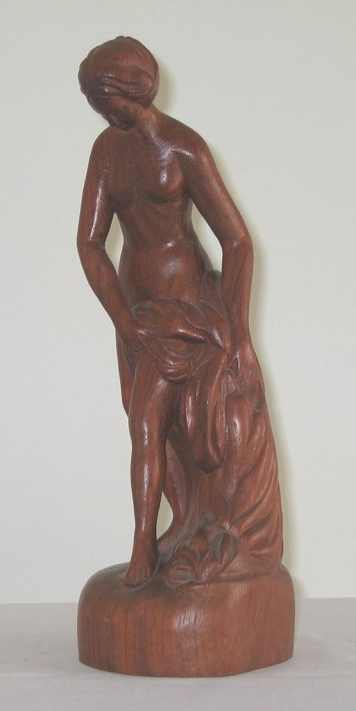VROUW  IN  HOUT  -  287, Antiek en Kunst, Ophalen