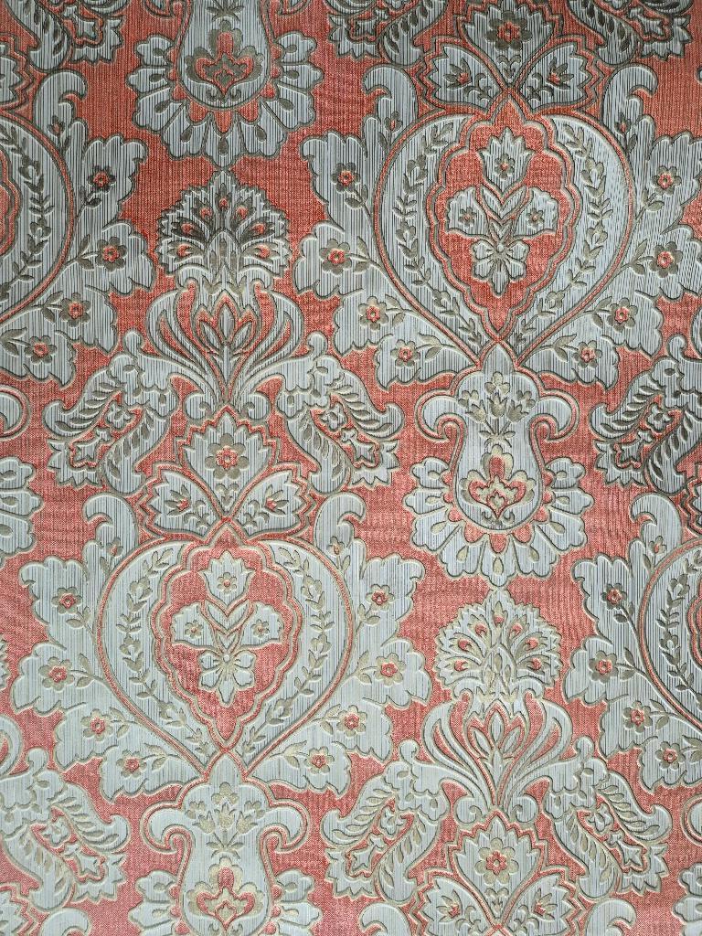 Origineel oud barok behangpapier (13 rollen), Ophalen, 50 tot 75 m², Oranje
