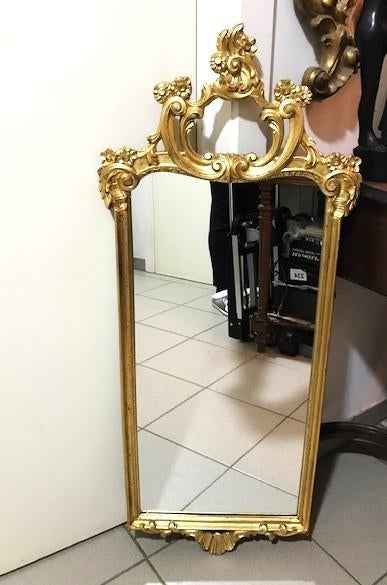 Miroir baroque rococo or doré 95 x 40 antique✨😍⚡💑🎁👌, Enlèvement ou Envoi, Rectangulaire, Moins de 50 cm, Moins de 100 cm