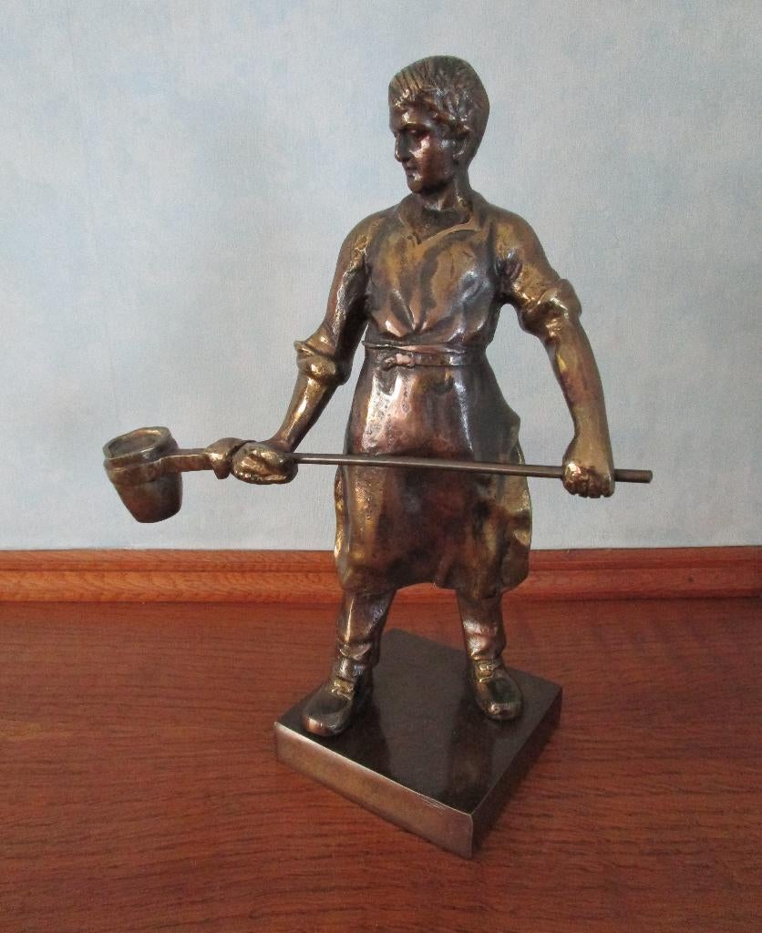 bronzen beeldje, Enlèvement ou Envoi, Neuf, Humain