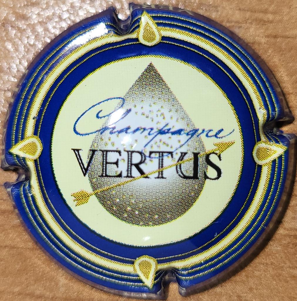 Capsule Champagne VERTUS contour bleu nr.01b, Collections, Vins, Neuf, Champagne, France, Enlèvement ou Envoi
