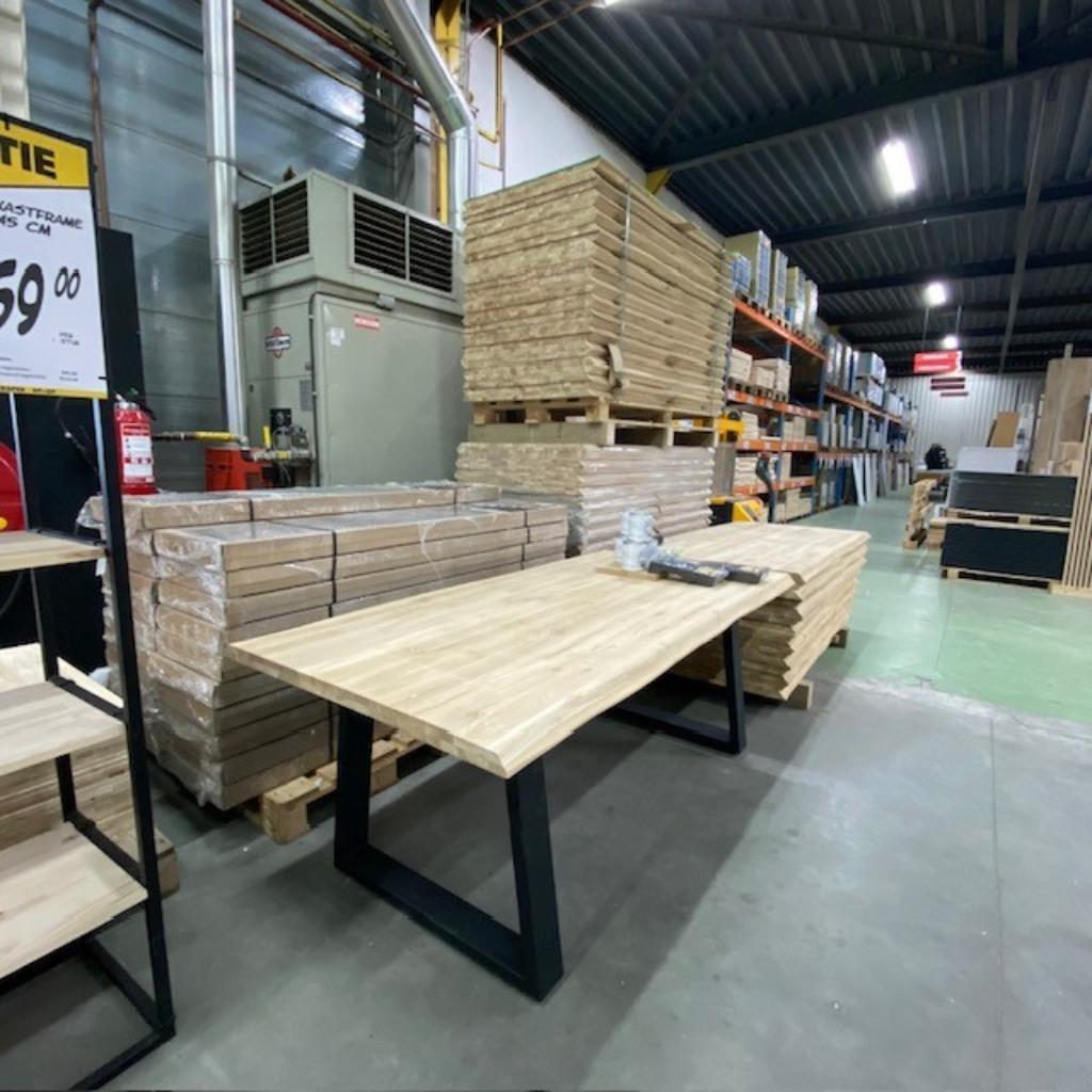 Eiken eettafel 200x100 cm | Massief eiken | eettafel | ACTIE, Huis en Inrichting, Tafels | Eettafels, Ophalen, Eikenhout, Nieuw