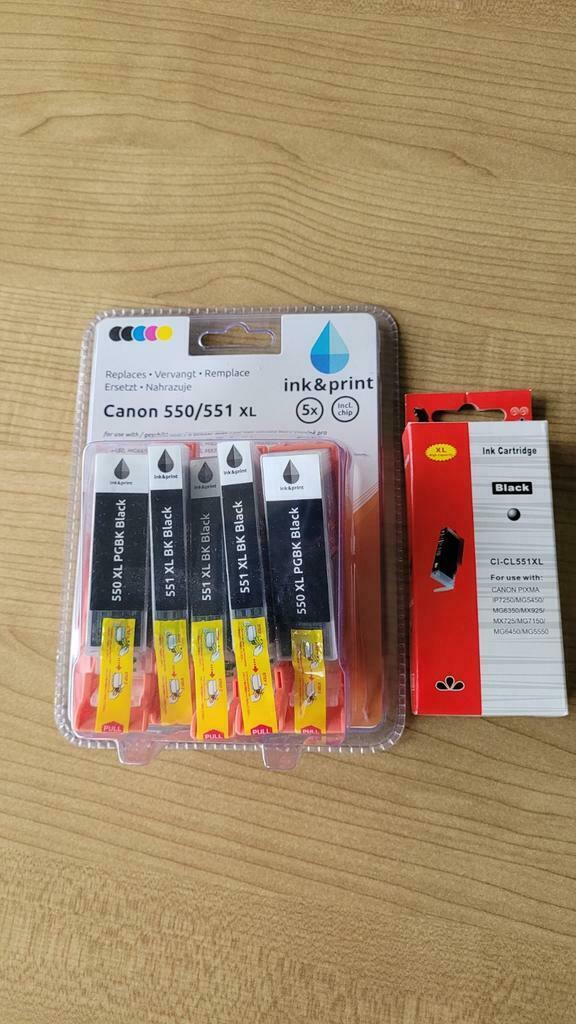 Canon 550/551 XL inktpatronen zwart - Nieuw, Computers en Software, Ophalen of Verzenden, Nieuw