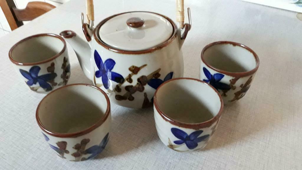 Japans theeservies - Theepot en theeglazen, Huis en Inrichting, Verzenden