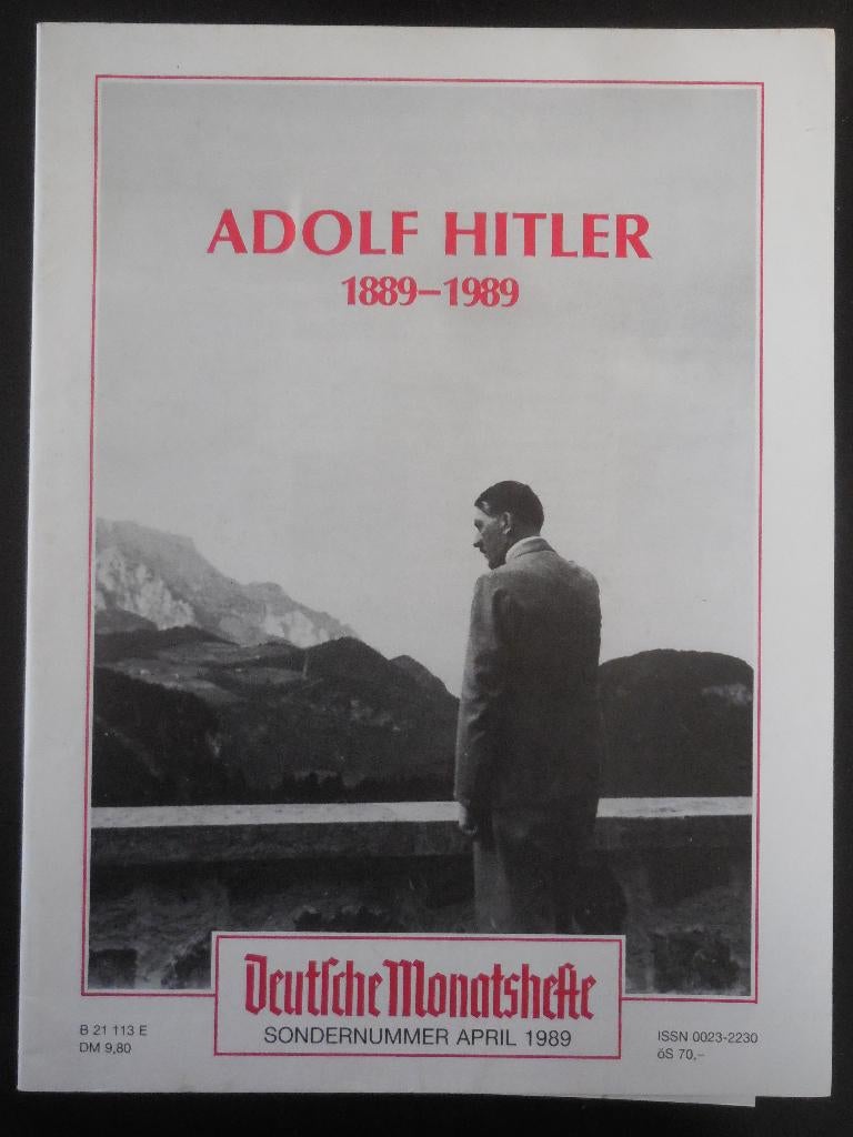 Deutsche Monatshefte - A. Hitler - n spec. avril 1989, Enlèvement ou Envoi, Comme neuf