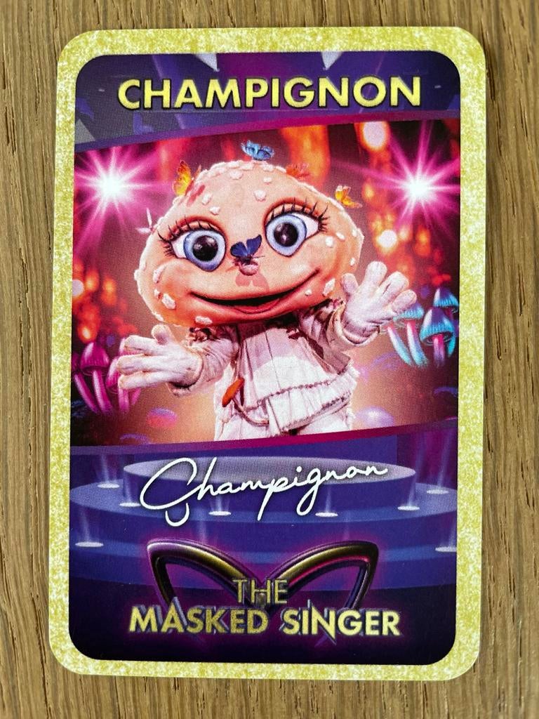 Verzamelkaart The Masked Singer Champignon, Enlèvement ou Envoi