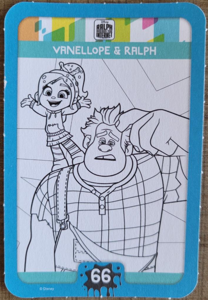 Verzamelkaart: Disney Colour Magic - Vanellope & Ralph, Verzamelen, Ophalen of Verzenden, Overige figuren, Zo goed als nieuw, Plaatje of Poster