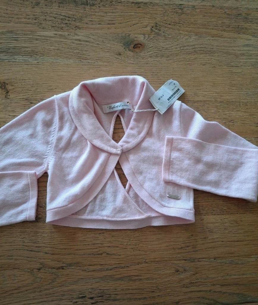 Nieuw roze kort vestje/cardigan Enfant d´amour 6 jaar, Kinderen en Baby's, Ophalen of Verzenden