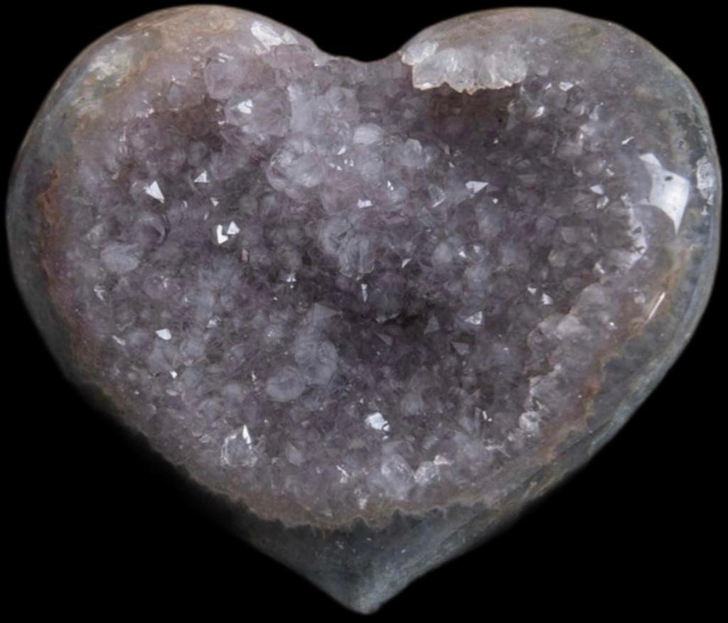 Amethyst Hart Valentijnsdag Uruguay Amethist Geode Agaat, Verzenden