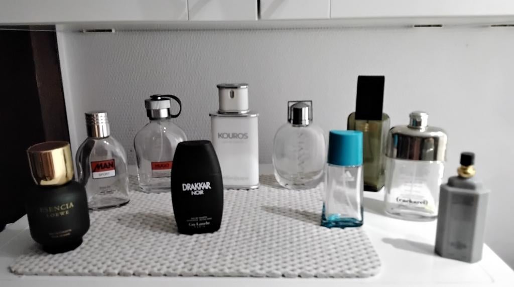 7/10 Flacons vides pour homme - Grandes marques, Enlèvement ou Envoi, Comme neuf, Bouteille de parfum