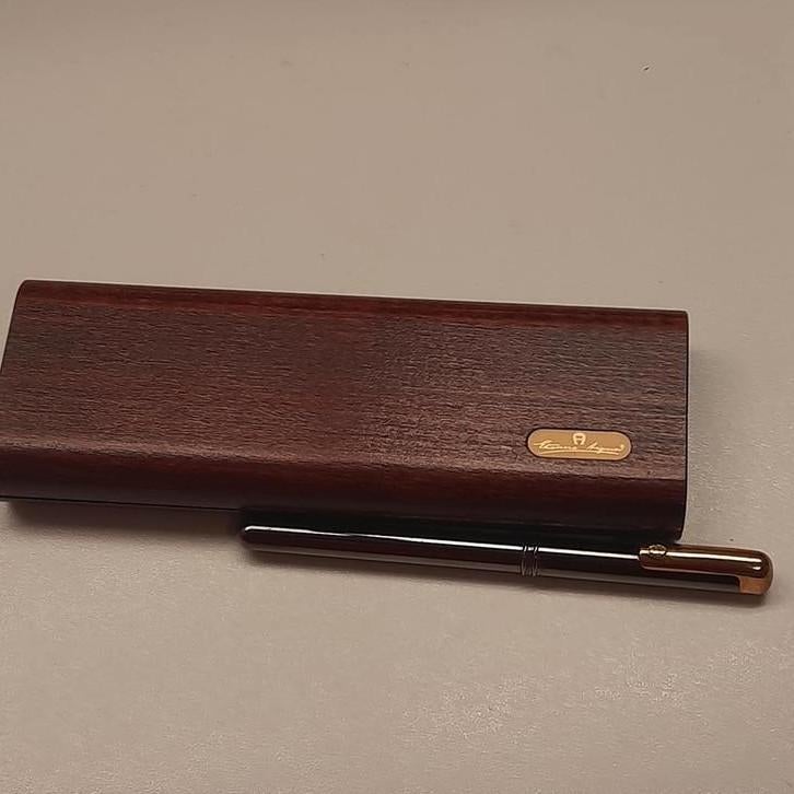 ETIENNE AIGNER *STYLO PLUME dans une boîte en bois* TOP *, Autres marques, Avec boîte, Stylo, Comme neuf