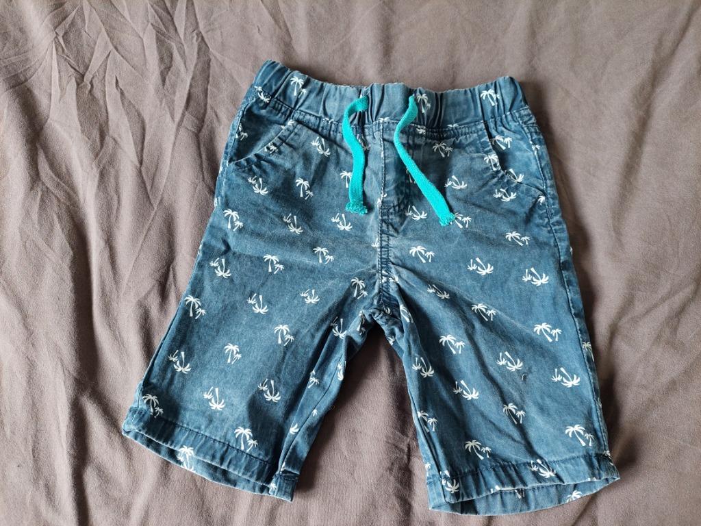 Bermuda bleu marine petits palmiers blancs TQF 6 ans, Ophalen, TQF, Jongen, Overige typen