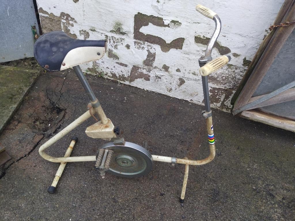 oude hometrainer, Ophalen