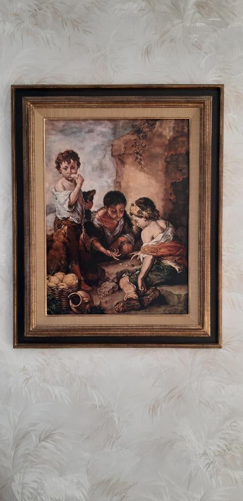 'Les enfants au jeu de dés' de Bartolomé Esteban Murillo, Antiquités & Art, Enlèvement