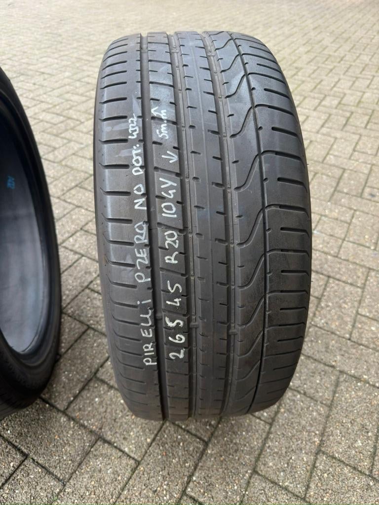 265/45 R20 110Y – PIRELLI – OCCASIE   Prijs per stuk: €75, Auto-onderdelen, Overige Auto-onderdelen, Alfa Romeo, Amerikaanse onderdelen