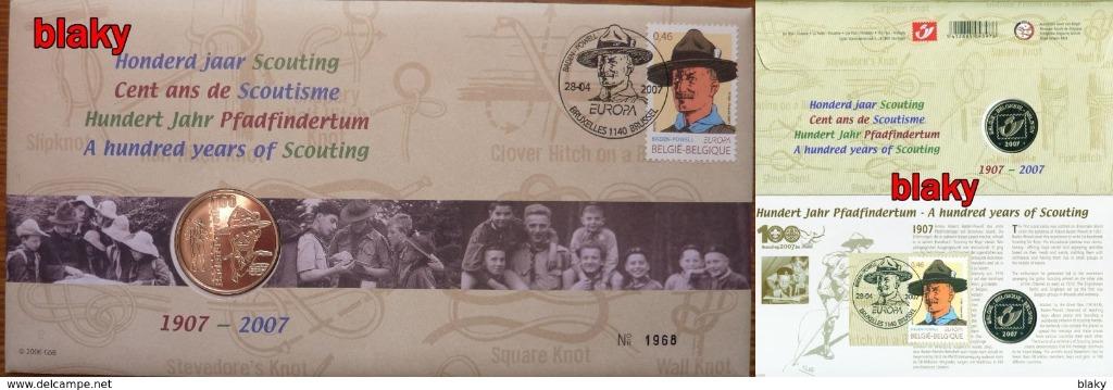 Numisletters - 2007  SCOUTISME BADEN POWELL, Enlèvement ou Envoi, Non oblitéré, Oblitération 1er jour, Neuf