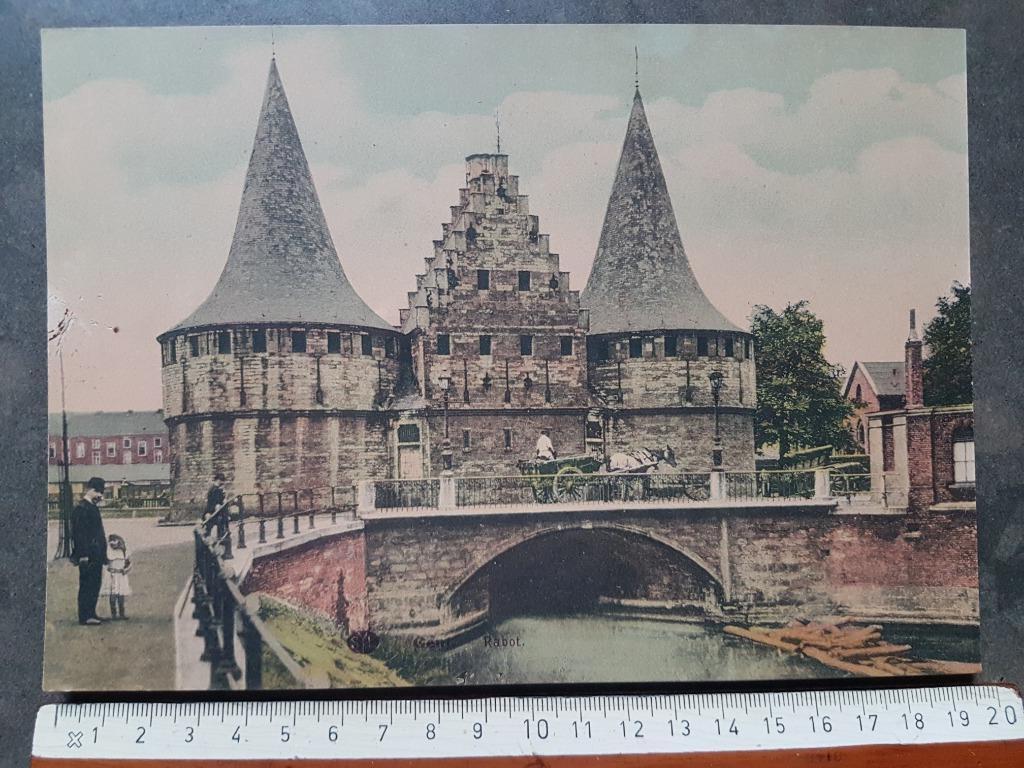 Grote postkaart Gent  Rabot Paard en kar, Ophalen of Verzenden, 1920 tot 1940, Ongelopen, Oost-Vlaanderen