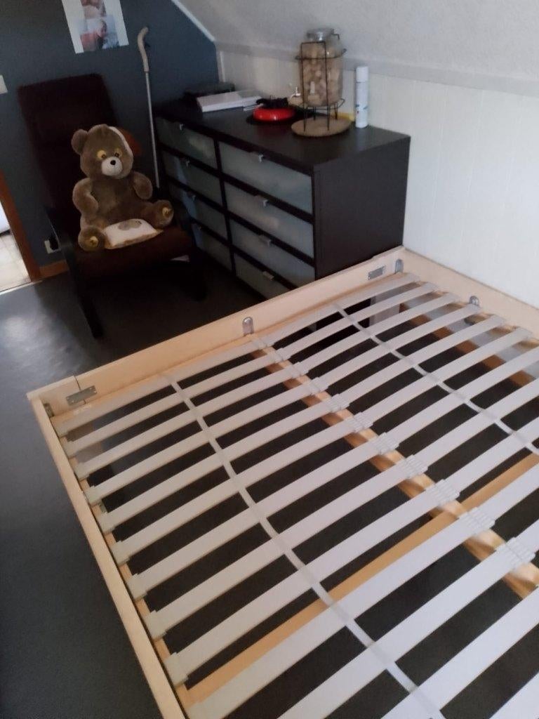 Lit, Ophalen, Beige, 200 cm, 160 cm