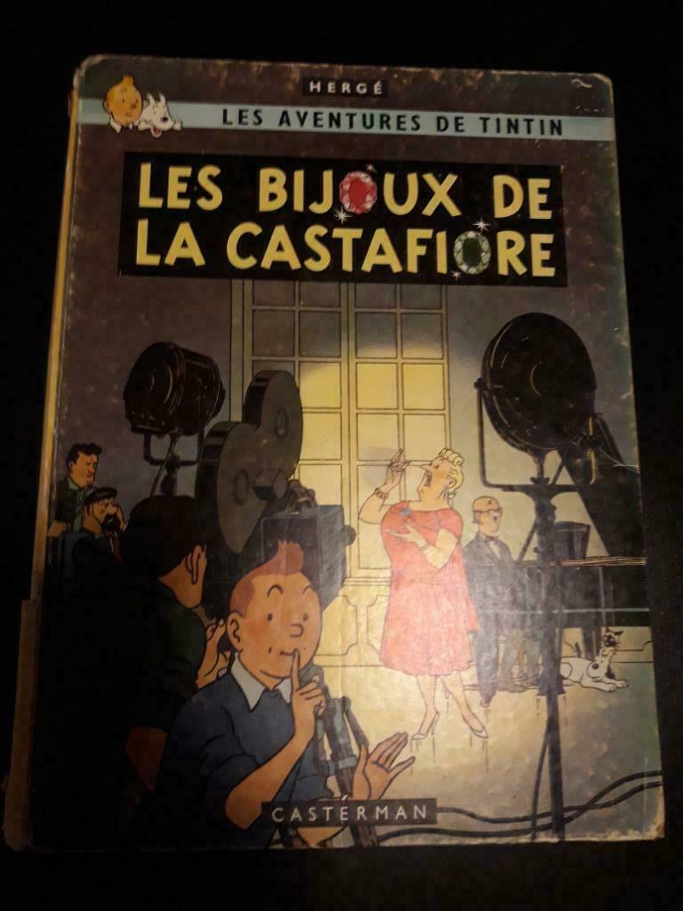 Tintin - Les Bijoux de Castafiore, Édition Originale 1963, Boeken, Eén stripboek, Ophalen of Verzenden, Gelezen