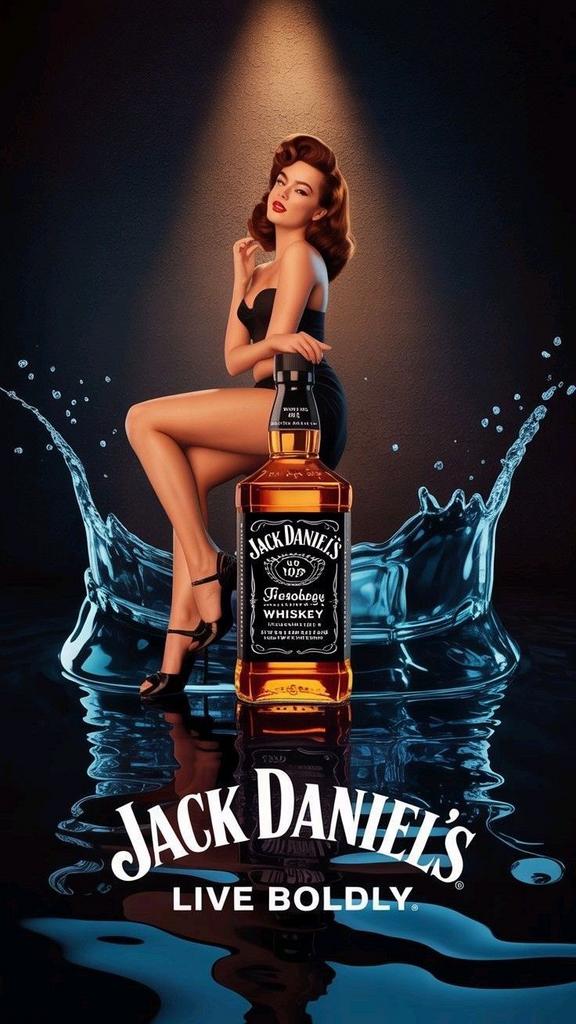Metalen reclamebord Jack Daniel’s - retro vintage mancave, Ophalen of Verzenden, Nieuw, Reclamebord