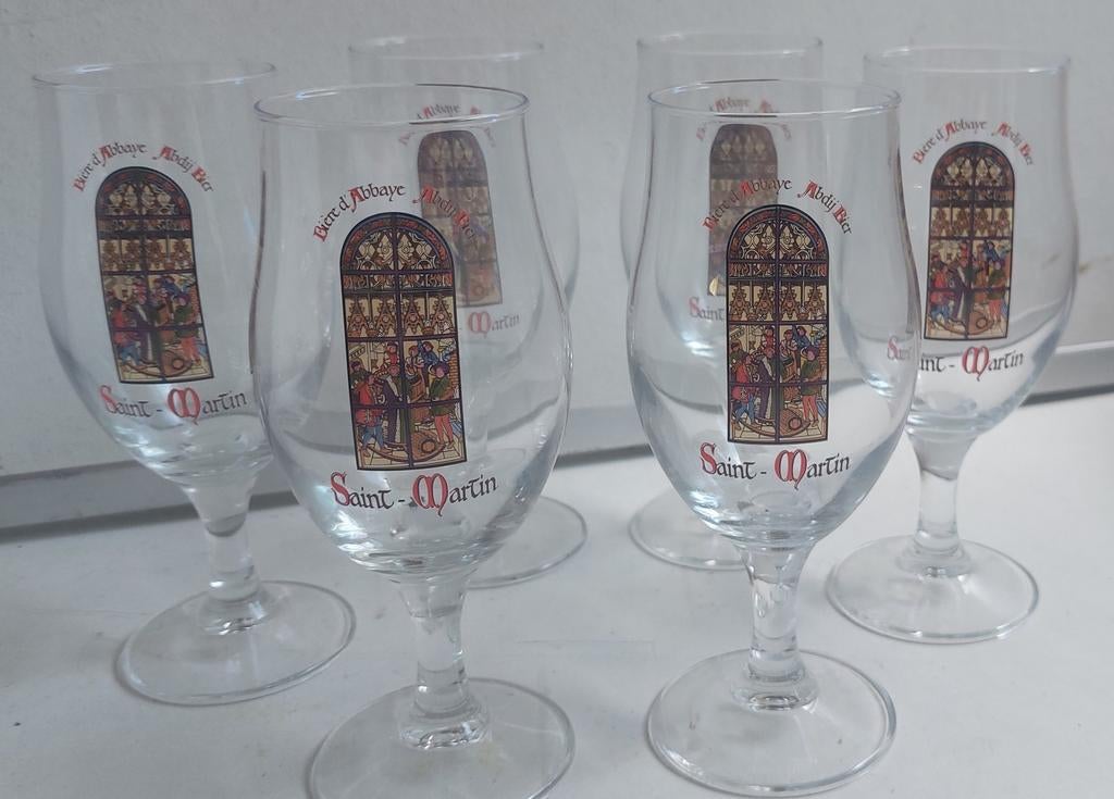 6 verres Saint Martin, Enlèvement ou Envoi, Comme neuf